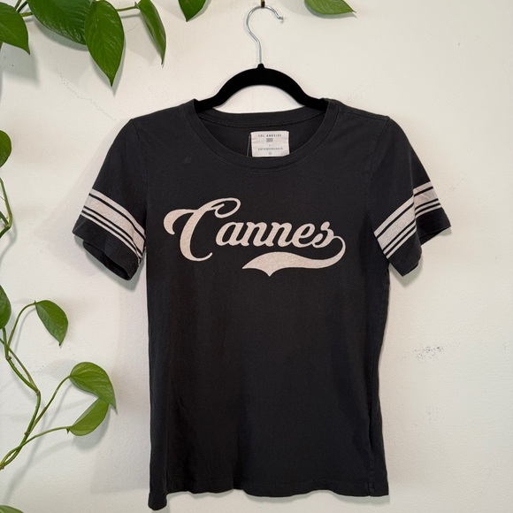 Sol Angeles Black Short Sleeve Graphic Tee - Cannes - Small Flaw - Picture 1 of 6